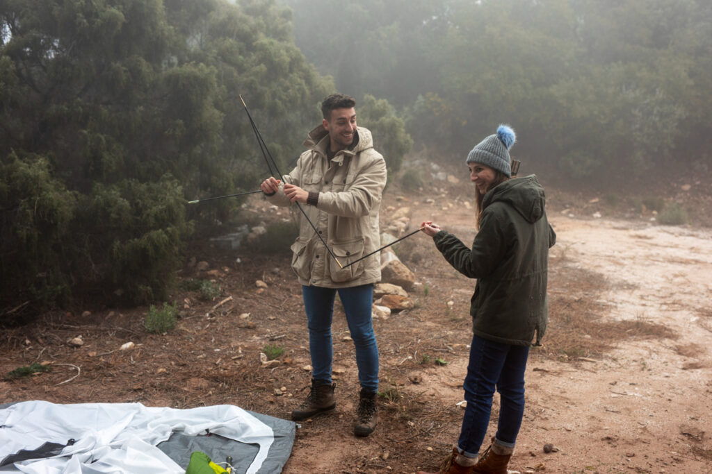 Camping in the rain - Bored Adventurer