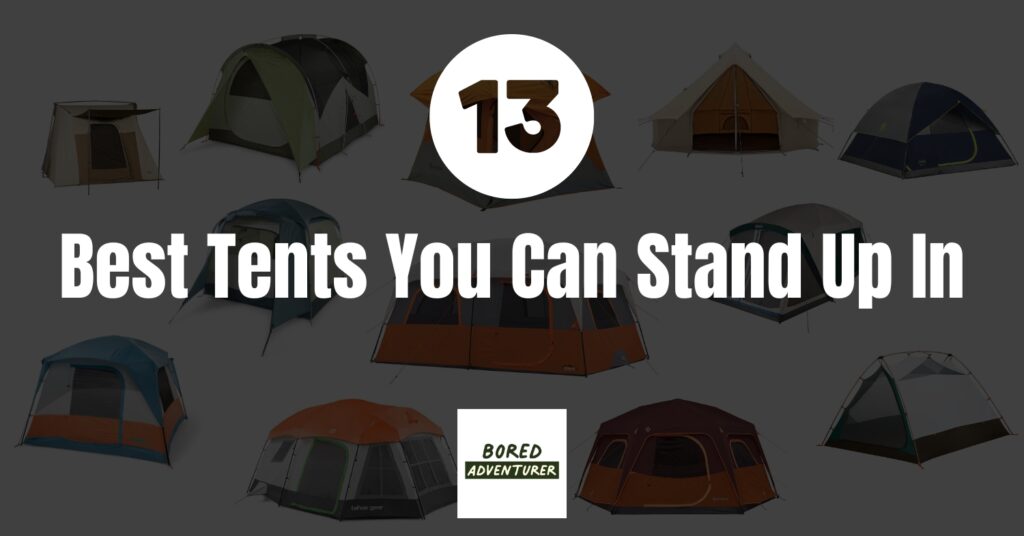 In this review I selected the 13 best tents you can stand up in for the current year. These are my top picks based on my 10+ years of camping and hiking experience, testing, and comprehensive, in-depth research.